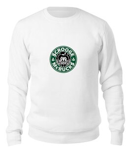 Заказать свитшот в Москве. Свитшот унисекс хлопковый Scrooge McBucks (Starbucks) от coolmag - готовые дизайны и нанесение принтов.