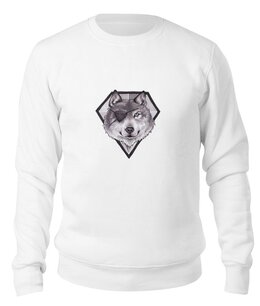 Заказать свитшот в Москве. Свитшот унисекс хлопковый Diamond Dog от Александр Дентон - готовые дизайны и нанесение принтов.