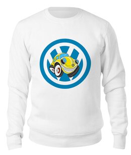 Заказать свитшот в Москве. Свитшот унисекс хлопковый Volkswagen  от T-shirt print  - готовые дизайны и нанесение принтов.