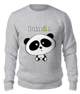 Заказать свитшот в Москве. Свитшот унисекс хлопковый Panda от Никита Коледенков - готовые дизайны и нанесение принтов.