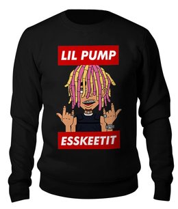 Заказать свитшот в Москве. Свитшот унисекс хлопковый Lil Pump от geekbox - готовые дизайны и нанесение принтов.