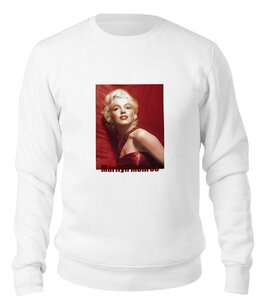 Заказать свитшот в Москве. Свитшот унисекс хлопковый Marilyn Monroe red от KinoArt - готовые дизайны и нанесение принтов.