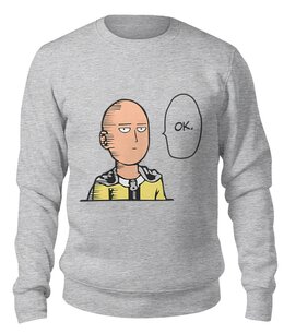 Заказать свитшот в Москве. Свитшот унисекс хлопковый One Punch Man  от cherdantcev - готовые дизайны и нанесение принтов.