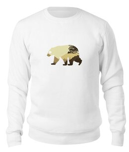 Заказать свитшот в Москве. Свитшот унисекс хлопковый Медведь от printik - готовые дизайны и нанесение принтов.