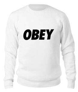 Заказать свитшот в Москве. Свитшот унисекс хлопковый OBEY  от DESIGNER   - готовые дизайны и нанесение принтов.