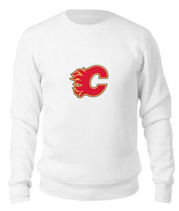 Заказать свитшот в Москве. Свитшот унисекс хлопковый Calgary Flames / NHL Canada от KinoArt - готовые дизайны и нанесение принтов.