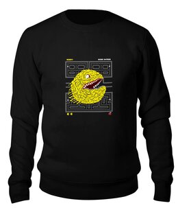 Заказать свитшот в Москве. Свитшот унисекс хлопковый Pac-Man от printik - готовые дизайны и нанесение принтов.