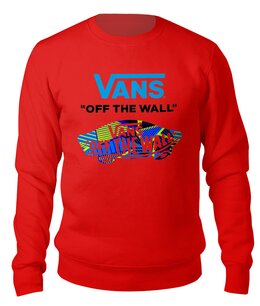 Заказать свитшот в Москве. Свитшот унисекс хлопковый Vans off the wall    от T-shirt print  - готовые дизайны и нанесение принтов.