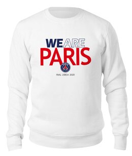 Заказать свитшот в Москве. Свитшот унисекс хлопковый PSG | We Are Paris (2021/22) от 0x000000123 - готовые дизайны и нанесение принтов.