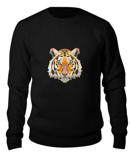 Заказать свитшот в Москве. Свитшот унисекс хлопковый Тигр - Tiger от trend - готовые дизайны и нанесение принтов.