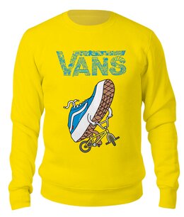 Заказать свитшот в Москве. Свитшот унисекс хлопковый Vans off the wall   от T-shirt print  - готовые дизайны и нанесение принтов.