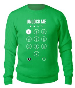 Заказать свитшот в Москве. Свитшот унисекс хлопковый Unlock Me! от kolmakov.andrey@gmail.com - готовые дизайны и нанесение принтов.