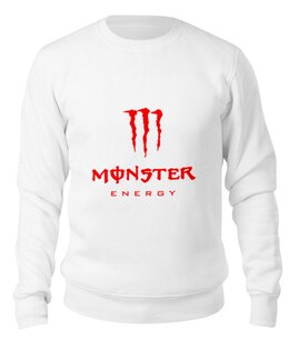 Заказать свитшот в Москве. Свитшот унисекс хлопковый Monster Energy от THE_NISE  - готовые дизайны и нанесение принтов.
