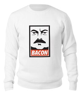 Заказать свитшот в Москве. Свитшот унисекс хлопковый Bacon (Obey) от coolmag - готовые дизайны и нанесение принтов.