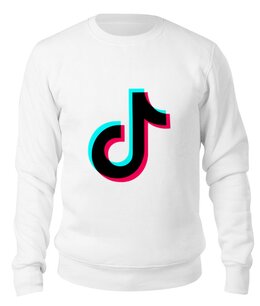 Заказать свитшот в Москве. Свитшот унисекс хлопковый TikTok  от DESIGNER   - готовые дизайны и нанесение принтов.