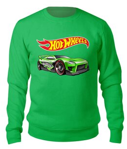 Заказать свитшот в Москве. Свитшот унисекс хлопковый Hot Wheels  от T-shirt print  - готовые дизайны и нанесение принтов.