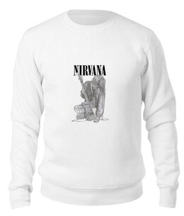Заказать свитшот в Москве. Свитшот унисекс хлопковый Kurt Cobain  от rancid - готовые дизайны и нанесение принтов.