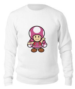 Заказать свитшот в Москве. Свитшот унисекс хлопковый Toadette (Mario) от trugift - готовые дизайны и нанесение принтов.
