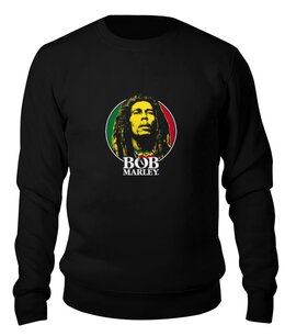 Заказать свитшот в Москве. Свитшот унисекс хлопковый Bob Marley от inPrintio - готовые дизайны и нанесение принтов.