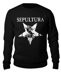 Заказать свитшот в Москве. Свитшот унисекс хлопковый Sepultura от geekbox - готовые дизайны и нанесение принтов.