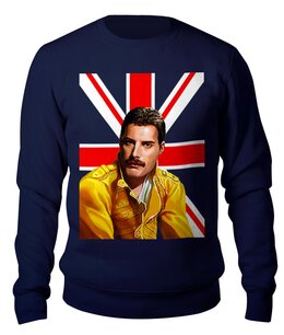 Заказать свитшот в Москве. Свитшот унисекс хлопковый Freddie Mercury от balden - готовые дизайны и нанесение принтов.