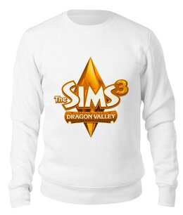 Заказать свитшот в Москве. Свитшот унисекс хлопковый The Sims 3 от THE_NISE  - готовые дизайны и нанесение принтов.