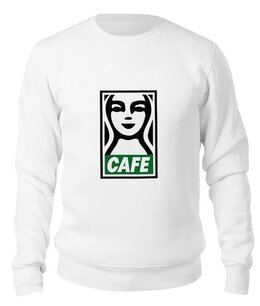 Заказать свитшот в Москве. Свитшот унисекс хлопковый Starbucks (Obey) от coolmag - готовые дизайны и нанесение принтов.