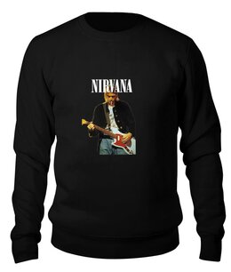 Заказать свитшот в Москве. Свитшот унисекс хлопковый Nirvana Kurt Cobain Live & Loud t-shirt от rancid - готовые дизайны и нанесение принтов.