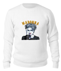 Заказать свитшот в Москве. Свитшот унисекс хлопковый Madonna от Leichenwagen - готовые дизайны и нанесение принтов.