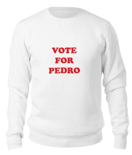 Заказать свитшот в Москве. Свитшот унисекс хлопковый Vote For Pedro от coolmag - готовые дизайны и нанесение принтов.