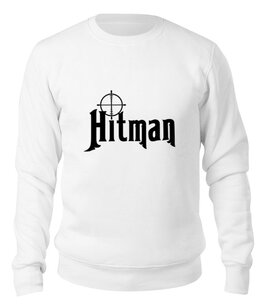 Заказать свитшот в Москве. Свитшот унисекс хлопковый Hitman от THE_NISE  - готовые дизайны и нанесение принтов.