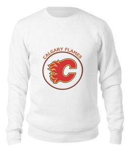 Заказать свитшот в Москве. Свитшот унисекс хлопковый Calgary Flames, от kspsshop - готовые дизайны и нанесение принтов.