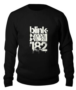 Заказать свитшот в Москве. Свитшот унисекс хлопковый blink-182 smile shirt от slider - готовые дизайны и нанесение принтов.