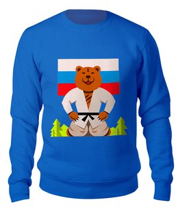 Заказать свитшот в Москве. Свитшот унисекс хлопковый Русский медведь от T-shirt print  - готовые дизайны и нанесение принтов.