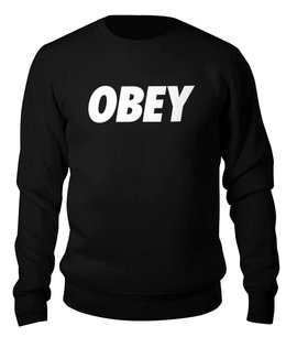 Заказать свитшот в Москве. Свитшот унисекс хлопковый OBEY  от DESIGNER   - готовые дизайны и нанесение принтов.