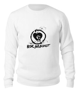 Заказать свитшот в Москве. Свитшот унисекс хлопковый Rise Against от BURNSHIRTS - готовые дизайны и нанесение принтов.