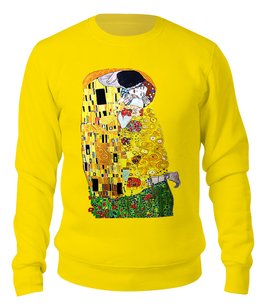 Заказать свитшот в Москве. Свитшот унисекс хлопковый Поцелуй(Gustav Klimt) от balden - готовые дизайны и нанесение принтов.