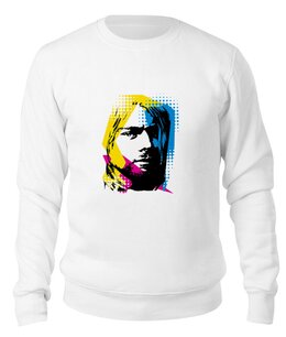 Заказать свитшот в Москве. Свитшот унисекс хлопковый Nirvana Kurt Cobain  от rancid - готовые дизайны и нанесение принтов.