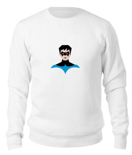 Заказать свитшот в Москве. Свитшот унисекс хлопковый Найтвинг (Nightwing) от fanart - готовые дизайны и нанесение принтов.