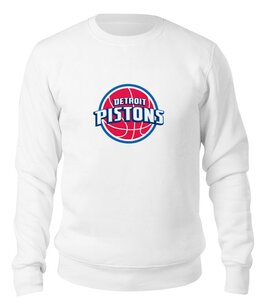 Заказать свитшот в Москве. Свитшот унисекс хлопковый Detroit Pistons от coolmag - готовые дизайны и нанесение принтов.