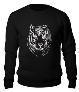 Заказать свитшот в Москве. Свитшот унисекс хлопковый зверье тигр 2 от сергей дудников - готовые дизайны и нанесение принтов.
