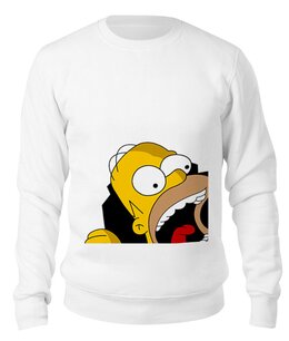 Заказать свитшот в Москве. Свитшот унисекс хлопковый Homer Simpson от AppleJack_38rus - готовые дизайны и нанесение принтов.