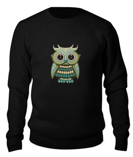 Заказать свитшот в Москве. Свитшот унисекс хлопковый Сова (Owl) от fanart - готовые дизайны и нанесение принтов.