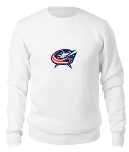 Заказать свитшот в Москве. Свитшот унисекс хлопковый Columbus Blue Jackets / NHL USA от KinoArt - готовые дизайны и нанесение принтов.