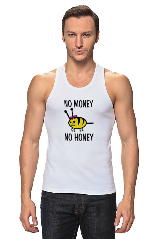 Printio Майка классическая No money no honey! (нет денет, нет меда!) printio футболка классическая no money no honey нет денет нет меда