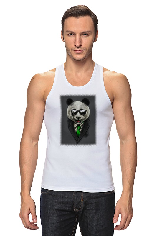 Printio Майка классическая Модный панда медведь