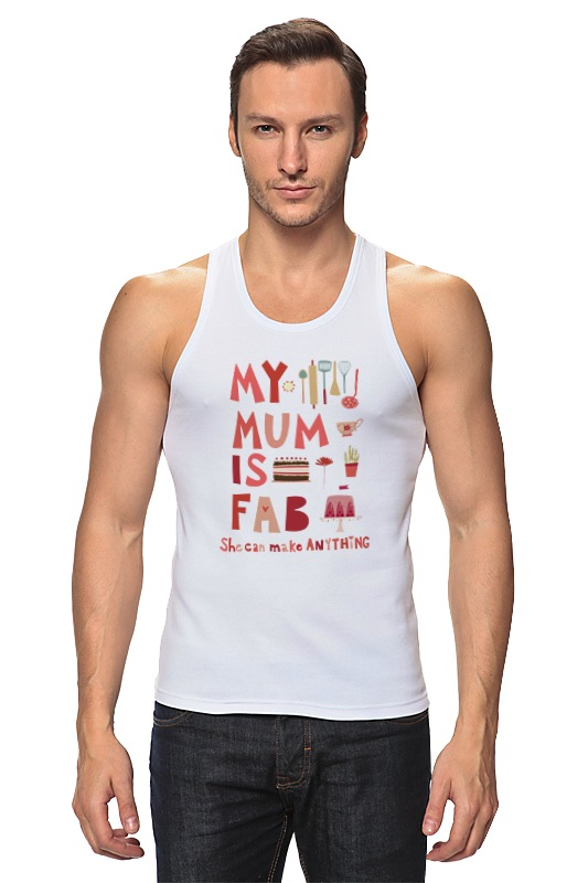 Printio Майка классическая Моя мама потрясающая (my mum is fab) printio футболка классическая моя мама потрясающая my mum is fab
