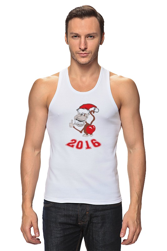 Printio Майка классическая Обезьяна (новый год 2016) printio футболка классическая обезьяна новый год 2016