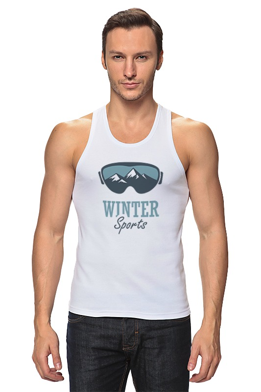 Printio Майка классическая Зимний спорт (winter sport) зимний спорт winter sport 782124 s белый