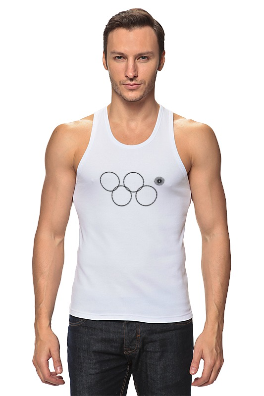 printio детская футболка классическая унисекс олимпийские кольца в сочи 2014 Printio Майка классическая Олимпийские кольца в сочи 2014